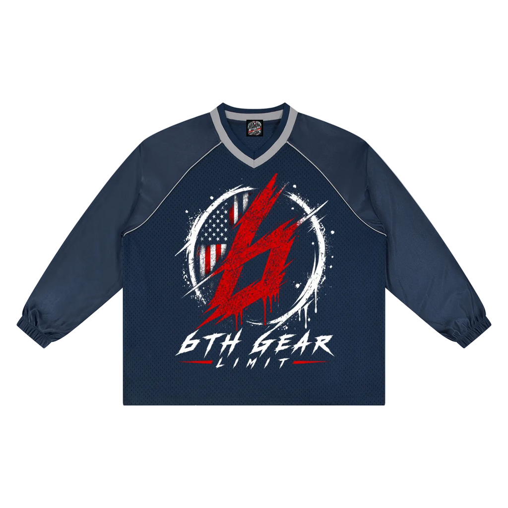 USA Paneled Long Sleeve Race Jersey