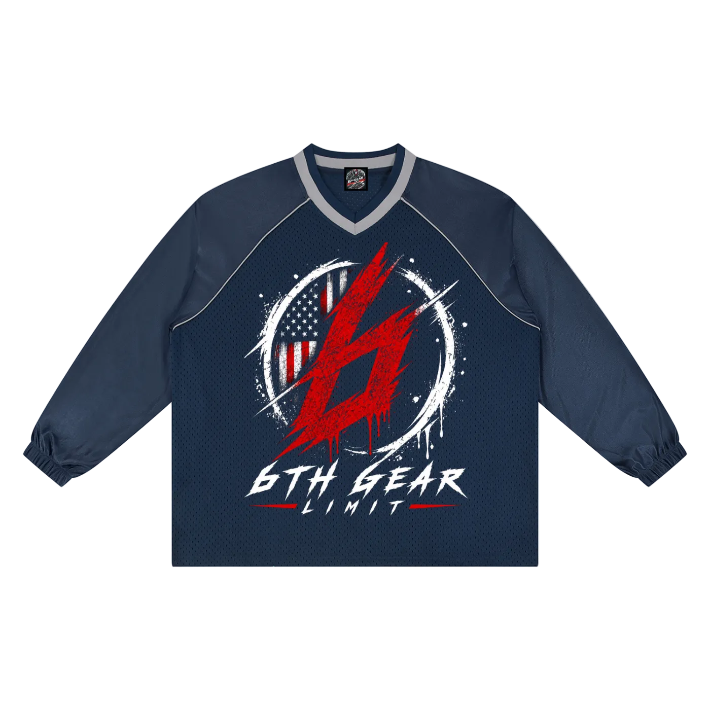 USA Paneled Long Sleeve Race Jersey