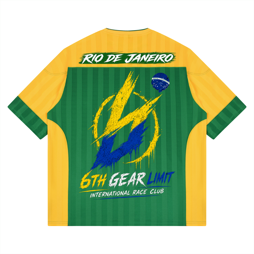 Brazil Striped Raglan Race Jersey