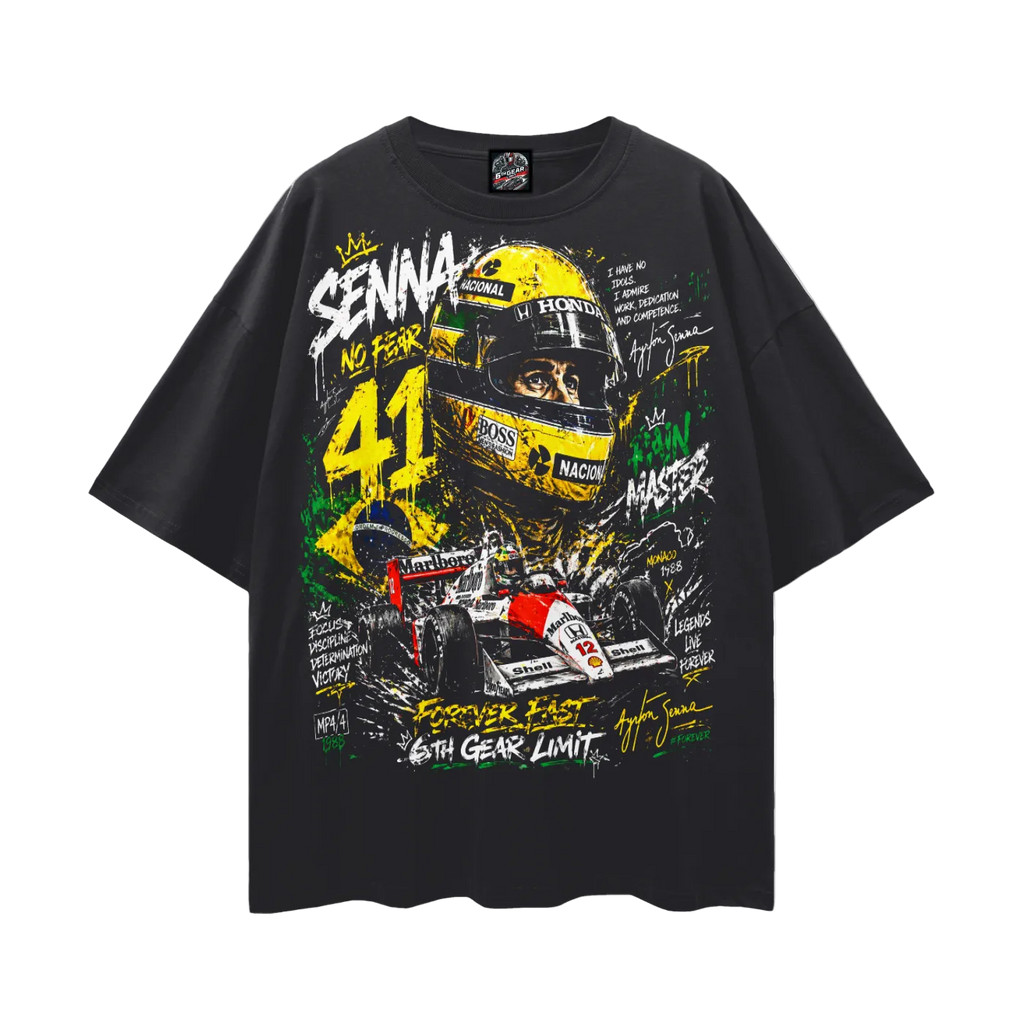 Aryton Senna Drop Shoulder Shirt
