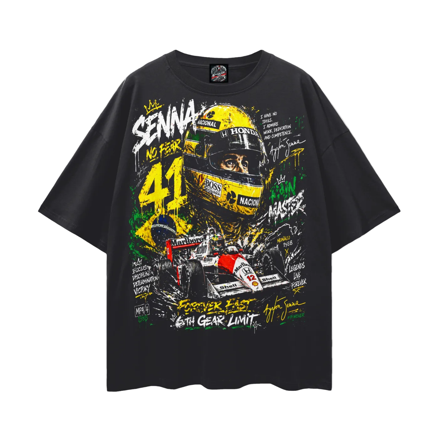 Aryton Senna Drop Shoulder Shirt